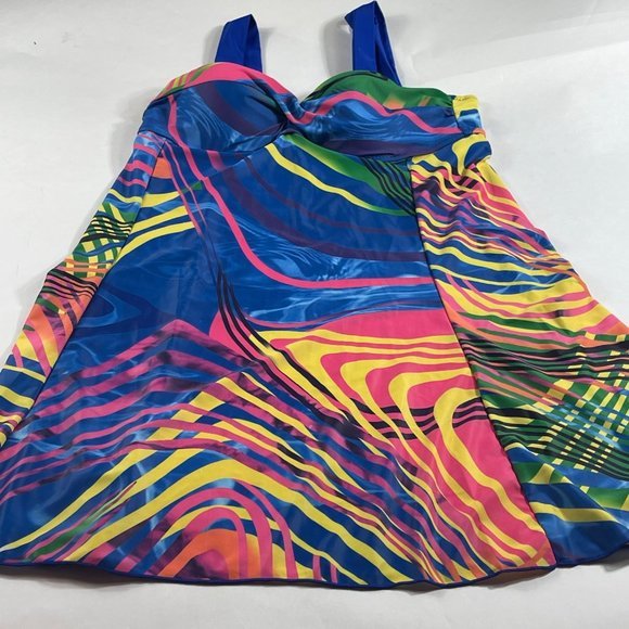 Colorful Bathing Suit Top Only M‎ - Picture 1 of 5